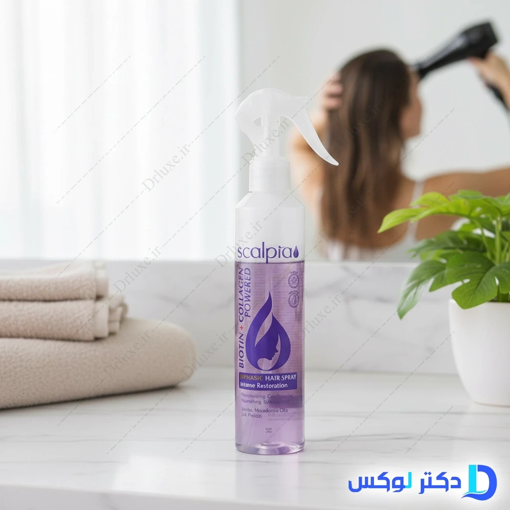 ماسک دوفاز تقویتی مو اسکالپیا حاوی بیوتین و کلاژن